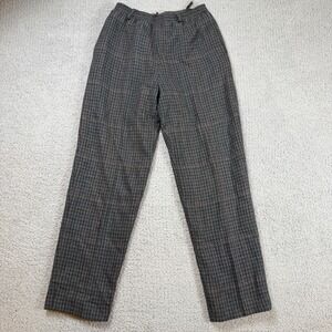 Vintage 70's Barclay Square 100% Wool Houndstooth Trousers Plaid Union Tag USA